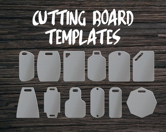 Clear Acrylic Cutting Board Template | Router Template | Cutting Board Shapes