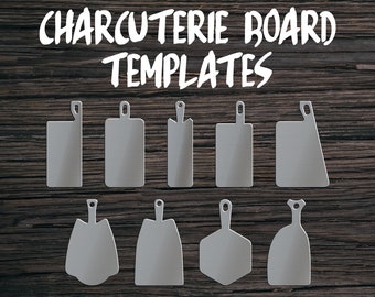 Clear Acrylic Charcuterie Board Template | Router Template | Cutting Board Shapes | Charcuterie Board Shapes