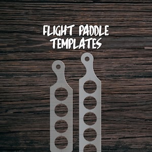 Clear Acrylic Flight Paddle Templates | Router Templates | Beer Flight | Whiskey Flight