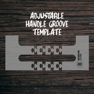 Handle Groove Template | Clear Acrylic Router Template