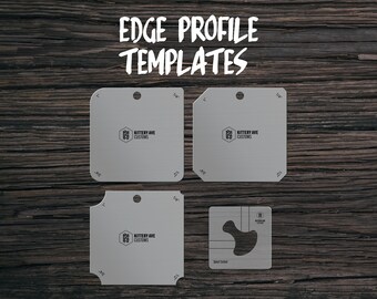 Clear Acrylic Edge Profile Templates | Router Template | Juice Groove Template