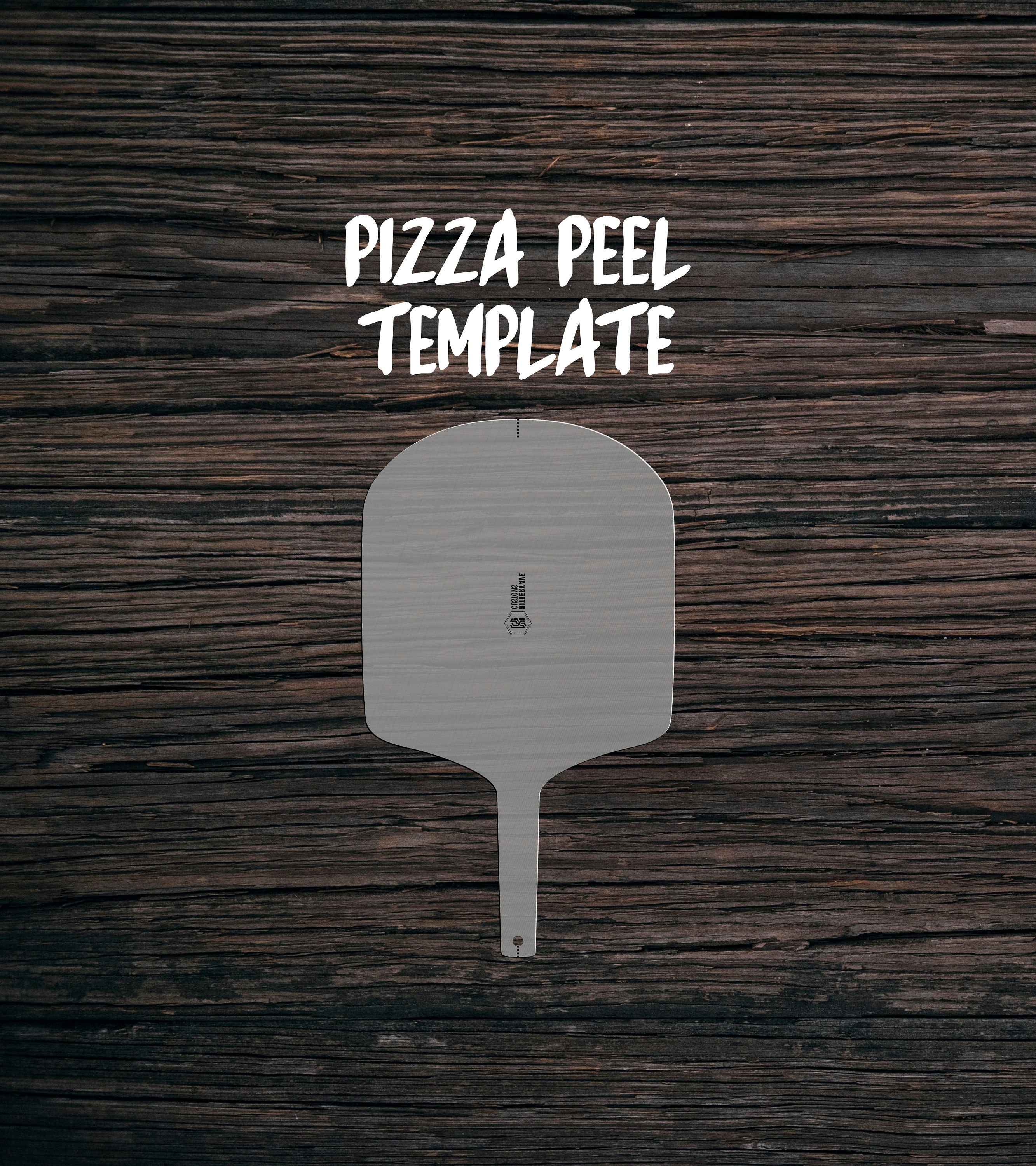 Acrylic Pizza Peel Template Router Template Clear Acrylic Etsy