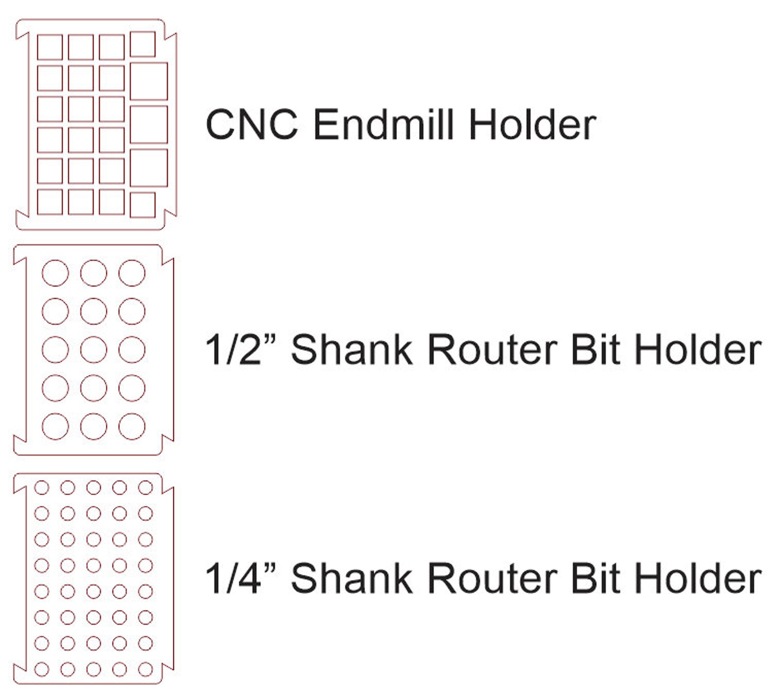 Modular Router Bit Holder Modular Router Bit Holder: CNC & 3D Printer Files (digital Download) - Etsy