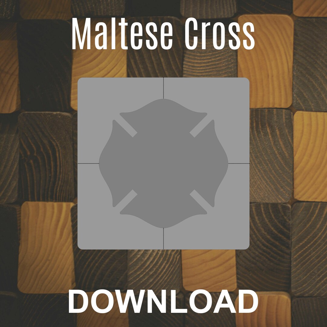 Maltese Cross | Router Template | Pattern Routing Template | Digital ...