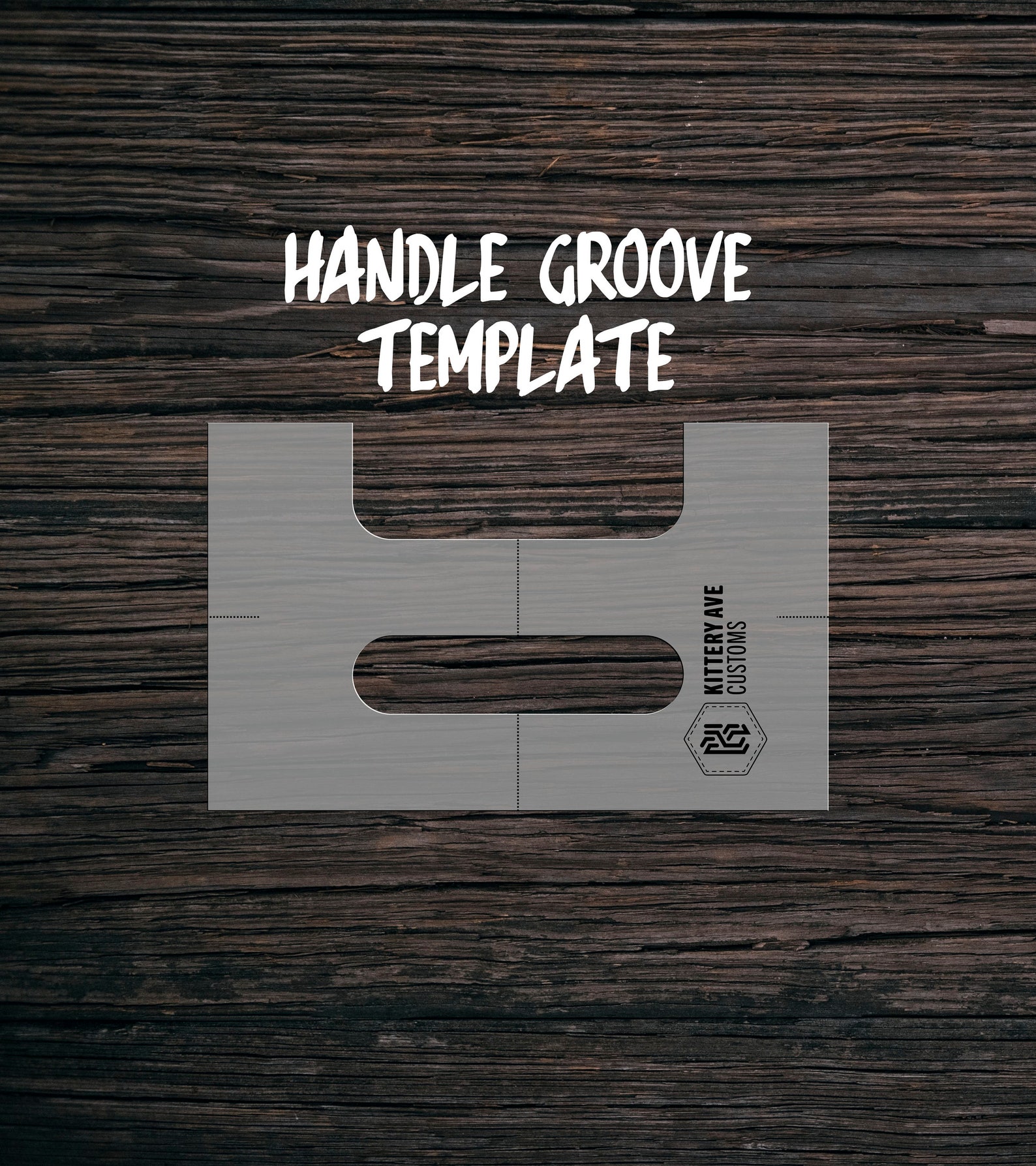 Handle Groove Template | Clear Acrylic Router Template - Etsy