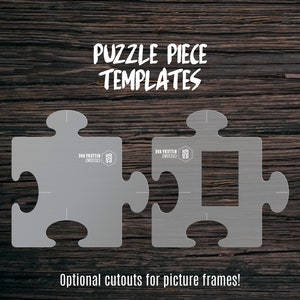 Puzzle Piece Template | Router Template | Picture Frame | Cutting Board Template
