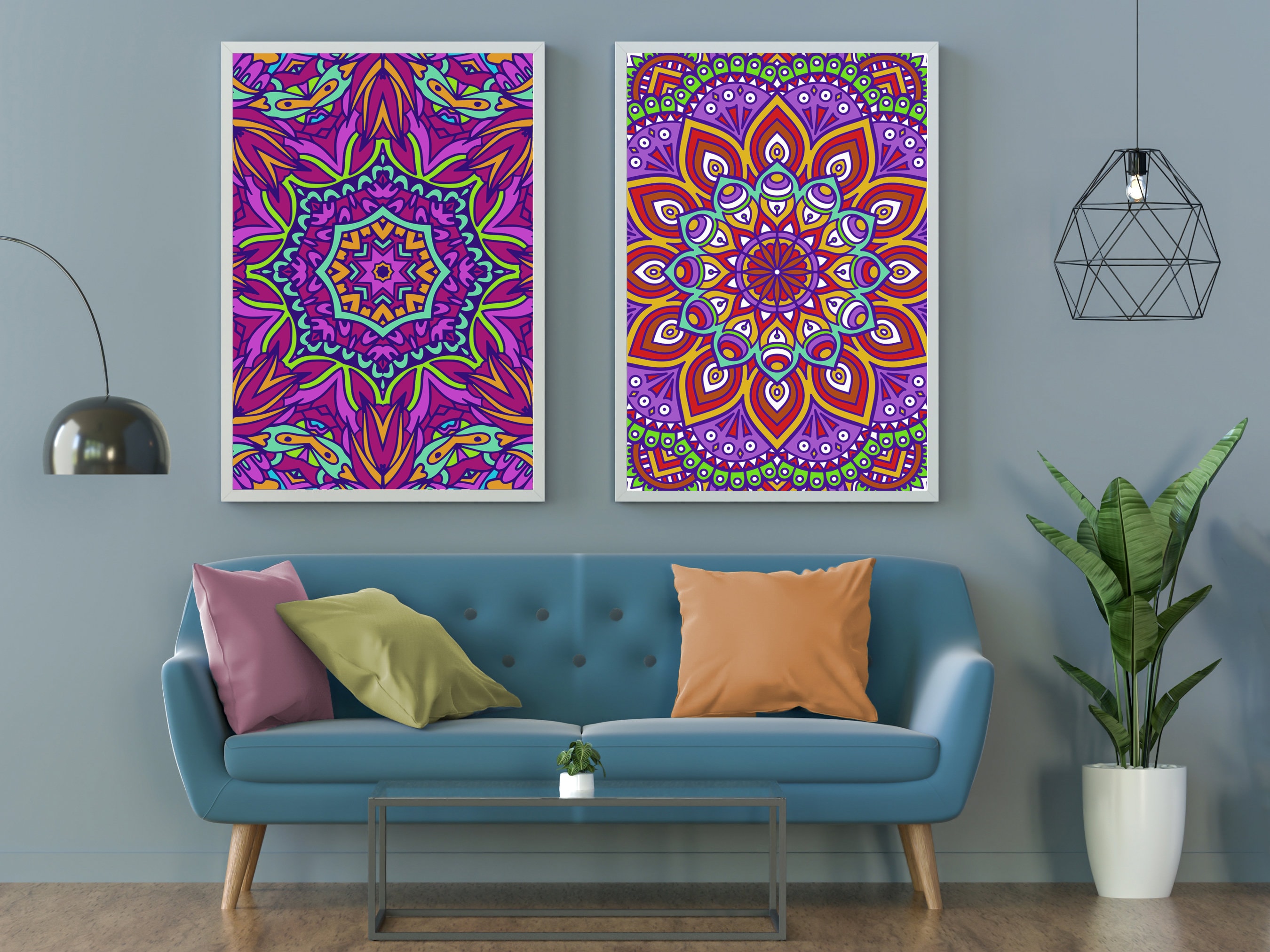 Mandala canvas wall art hotsell
