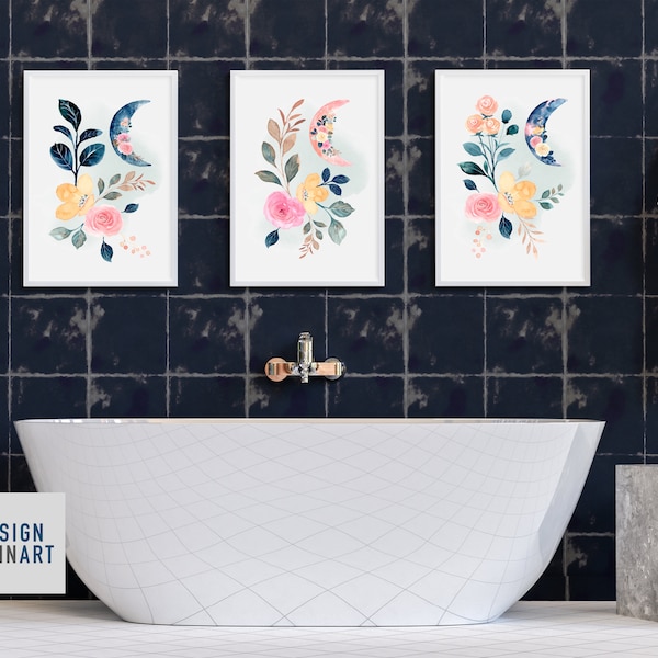 Bathroom Botanical Art - Etsy