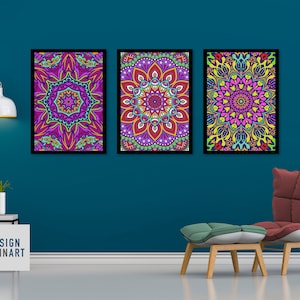 Gold Moroccan Mandala Wall Art, Canvas Prints, Framed Prints, Wall Peels