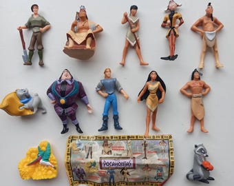 Покахонтас, Дисней. Colección de figuras Nestlé Kinder.  Pocahontas Disney, Nestlé Kinder