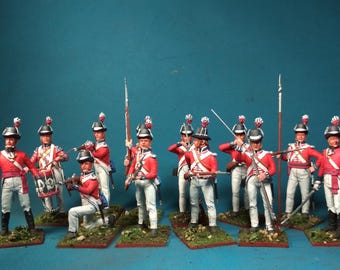 Figuras coleccionables de 60 mm de soldados de la VID Gb-19 de la Marina Real, época napoleónica