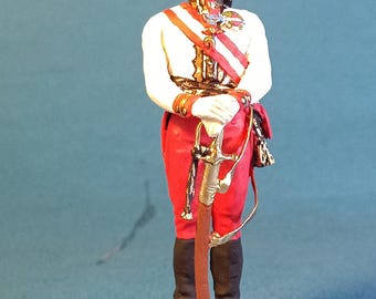Figura pintada de 60 mm del emperador de Austria Francisco I, figura VID Soldiers Au-17-002 Au-17-002