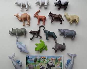 Animales, dibujos animados, Kinder Sorpresa