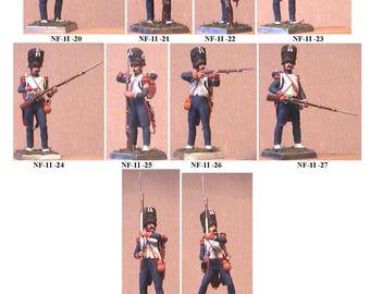 Soldados VID - Set NF-1I Cazadores franceses de la Guardia Imperial 1807-1815 (cazadores disparando), kits 1/30