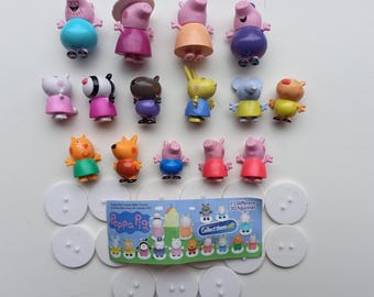 Peppa Pig, Juguetes Sorpresa para Beber y Jugar, Kinder, Set Completo