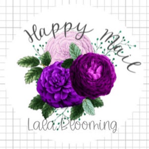 Happy Mail Sticker Bundle: Floral Envelope Seals, Paper Stickers