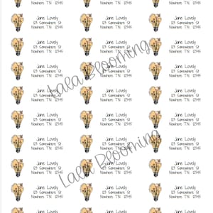 Inspirational Custom Return Address Label Stickers, Return Address Labels, Envelope Address Stickers, Personalized Address Labels, Set of 30