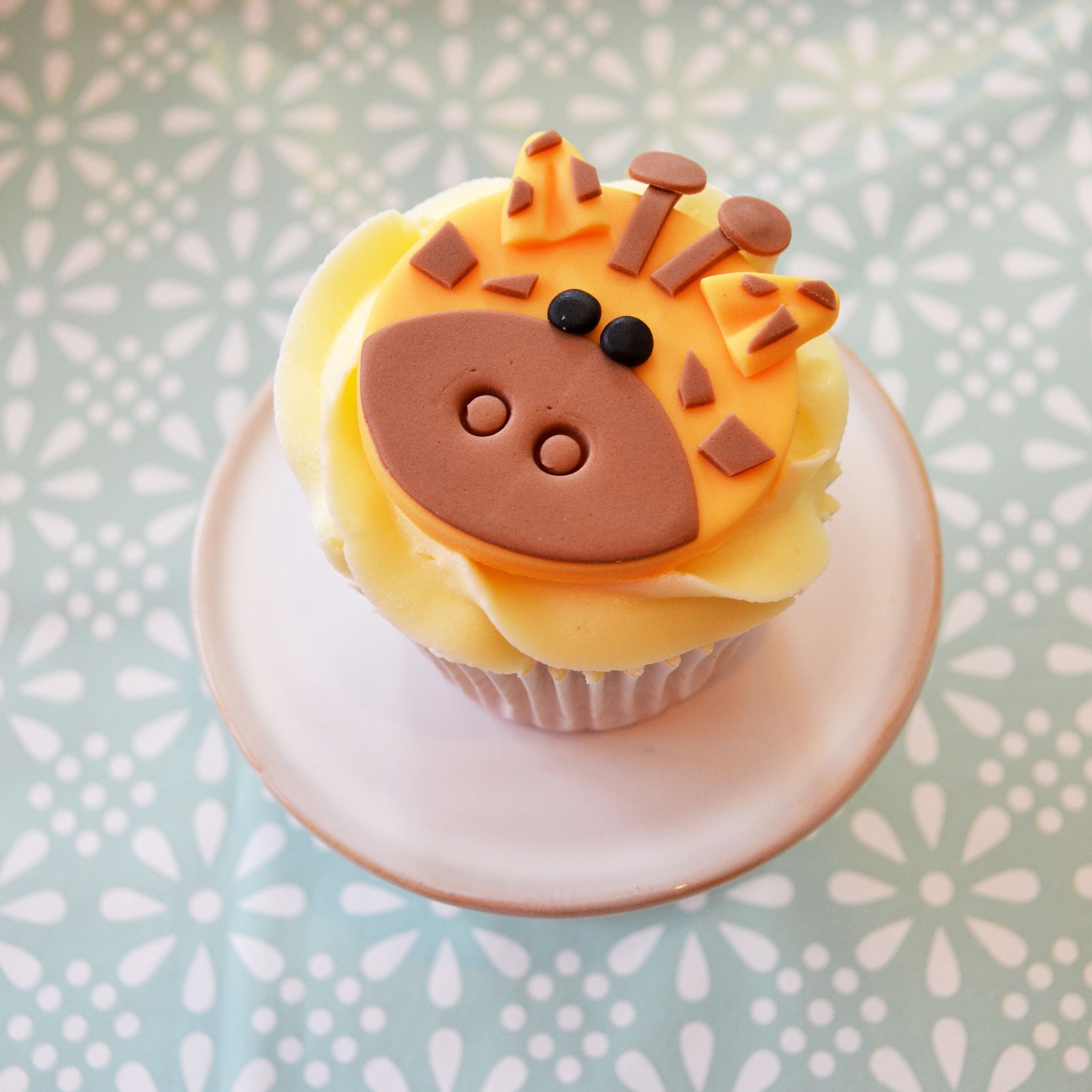 Giraffe and Giraffe Print Themed Handmade Edible Cupcake Etsy