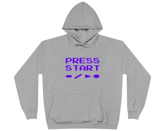 Press Start Classic Gaming Console inspired Hoodie