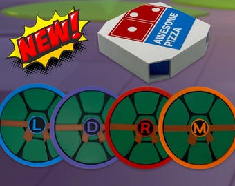 Teenage Mutant Ninja Turtles Inspired Coaster Set with Deluxe Option