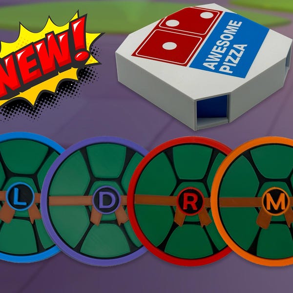 Posavasos inspirado en las Tortugas Ninja Adolescentes Mutantes con opción de lujo