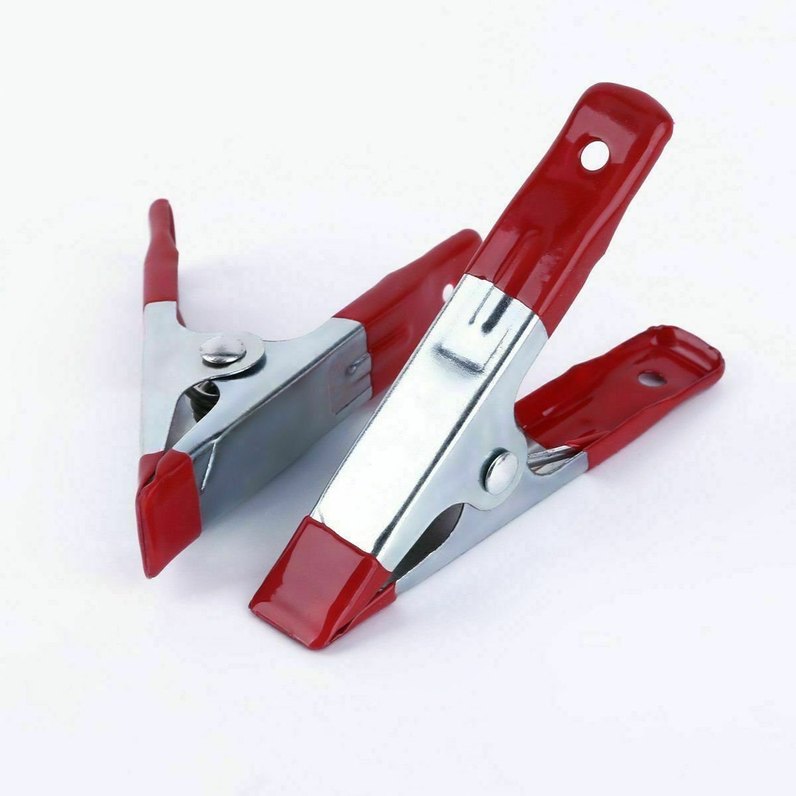 Large 4'' 6 Metal Strong SPRING Clamps Woodworking Clips PVC Coated