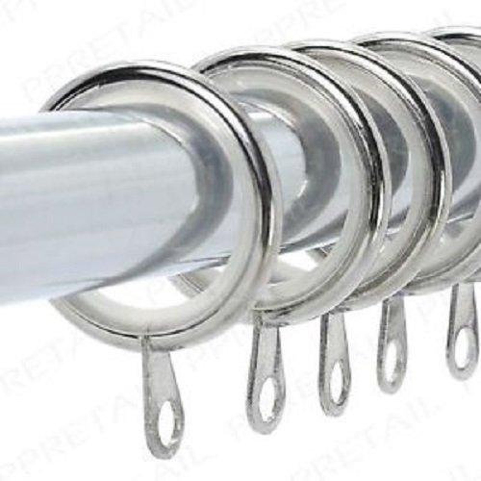 40mm Metal Curtain Rings with eyelets for curtain hooks Pack Etsy