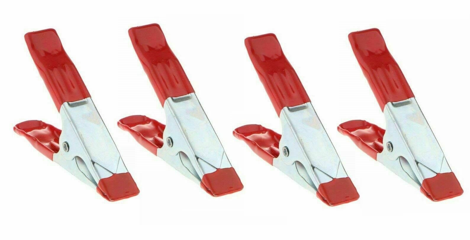 Details about   Large 4'' 6" Metal Strong SPRING CLAMPS Woodworking Clips PVC Coated Ends UK 