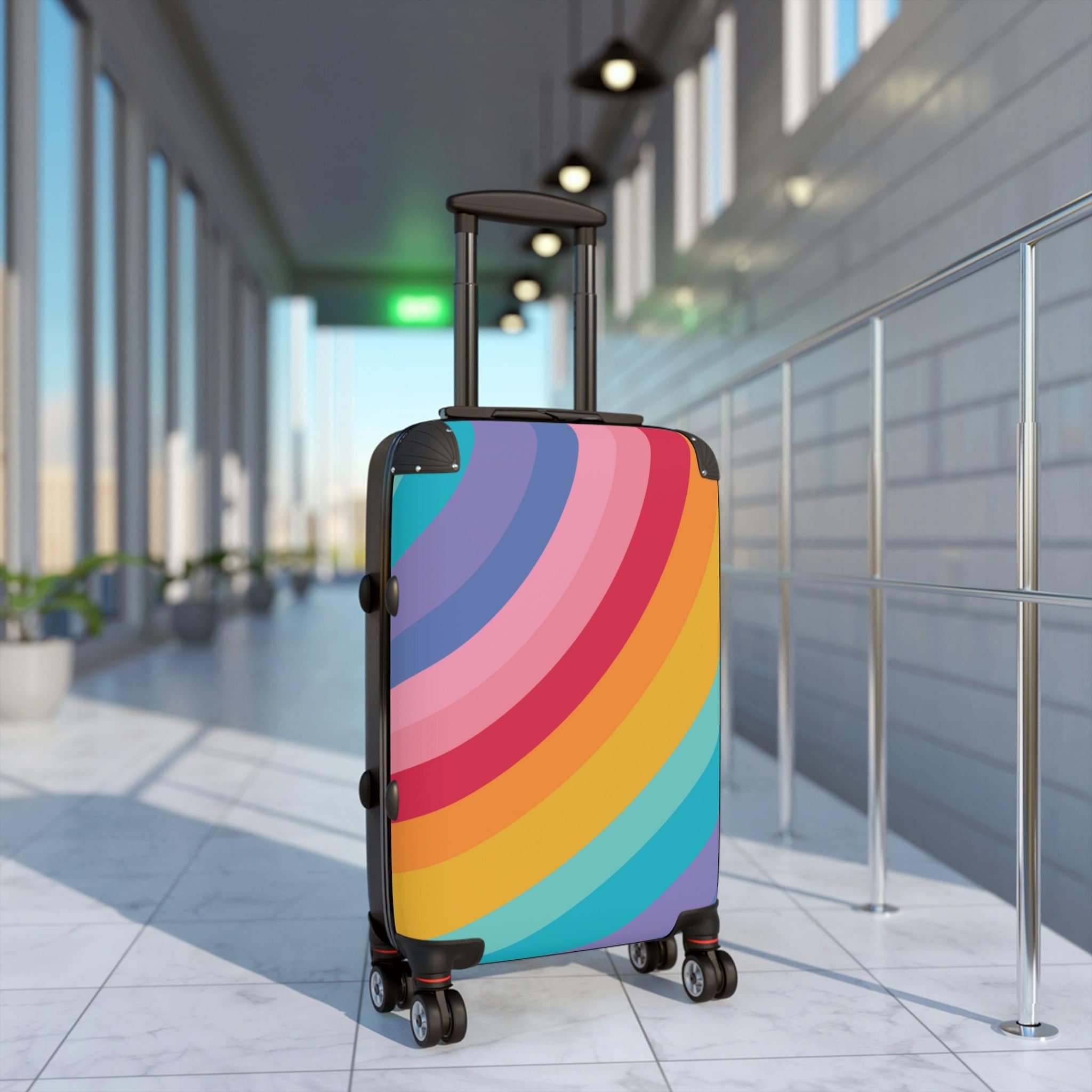 1pcs Adjustable Rainbow Luggage Belt Suitcase Strap for Safe