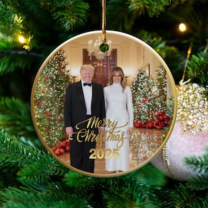 Melania Trump Christmas Ornaments 2025 - Etsy