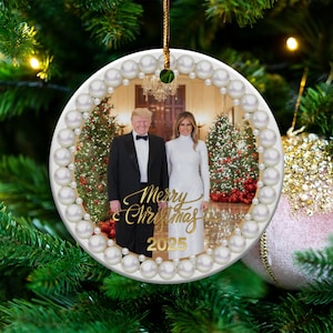 Melania Trump Christmas Ornaments 2025 - Etsy