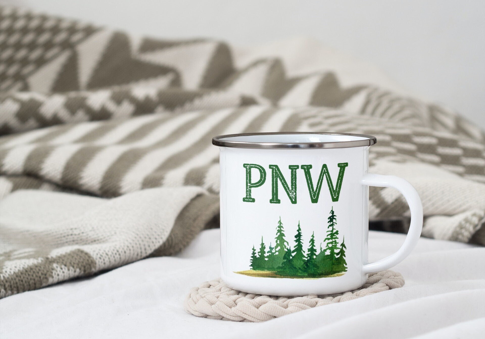 Evergreen Enamel Mug - The Great PNW