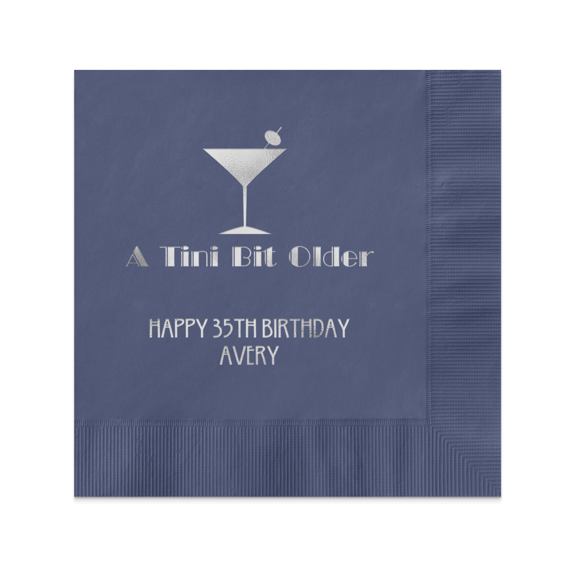 Martini-Servietten 65 Stück – 3-lagig, 25x25 Cm, Für Cocktail-Partys & Geburtstag