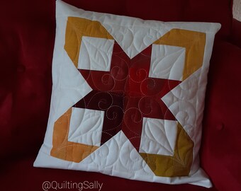 Patchwork cushion cover autumn