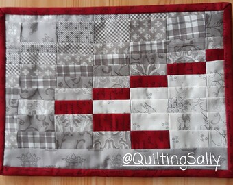 Mug Rug taupe, cream