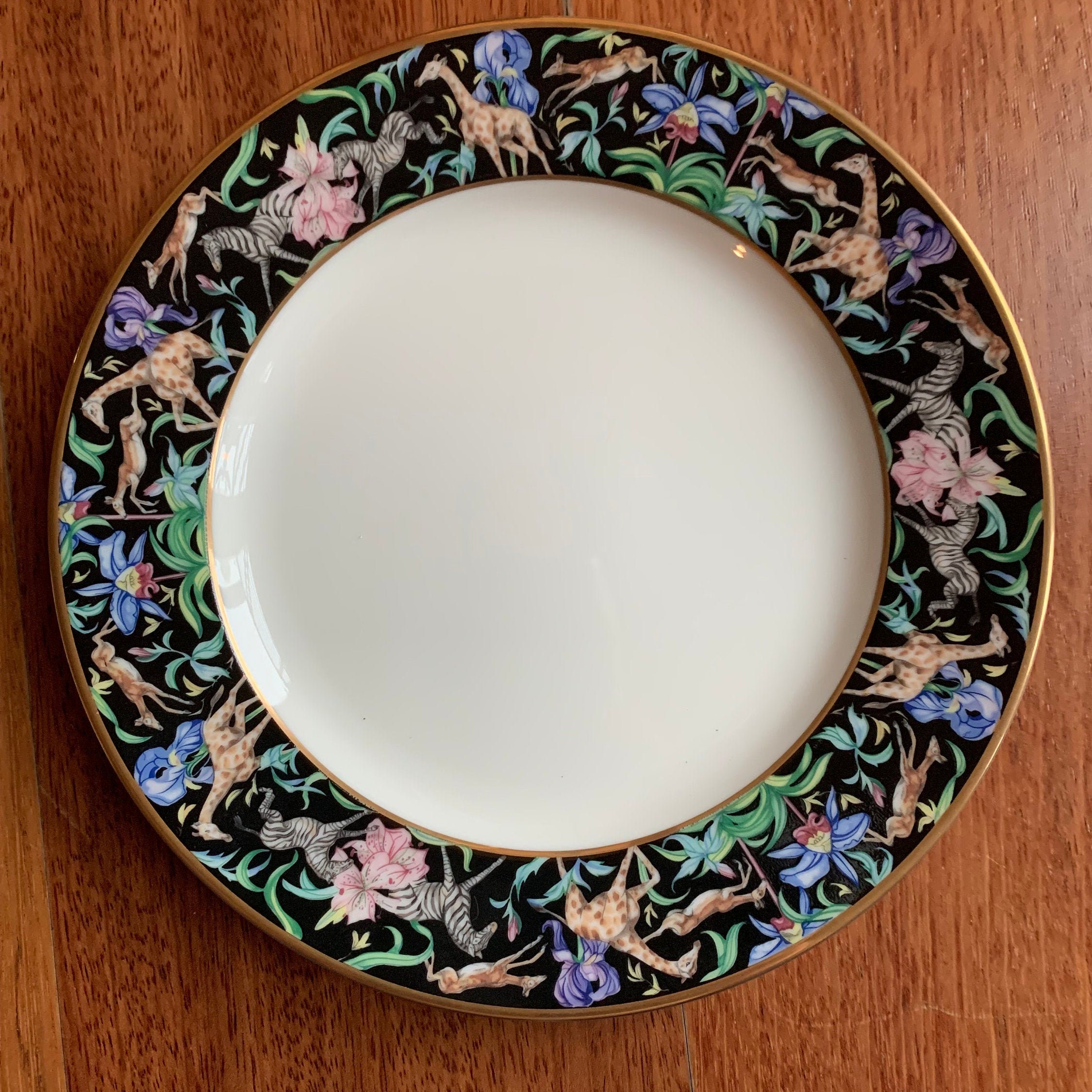 Full Set of Menagerie Black Fine China by Franciscan Etsy