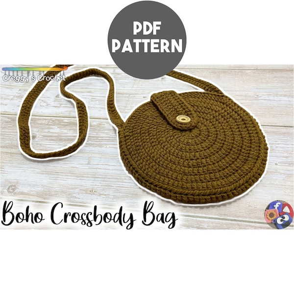 Crochet Boho Crossbody Bag | PDF Pattern