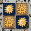 Crochet Celestial Bundle: Sun & Moon + Spiral Sun (2-in-1 Pack) | PDF Pattern product logo