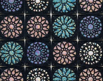 Stained Glass Granny Square: The Master Collection (No. 1–4) | PDF Pattern