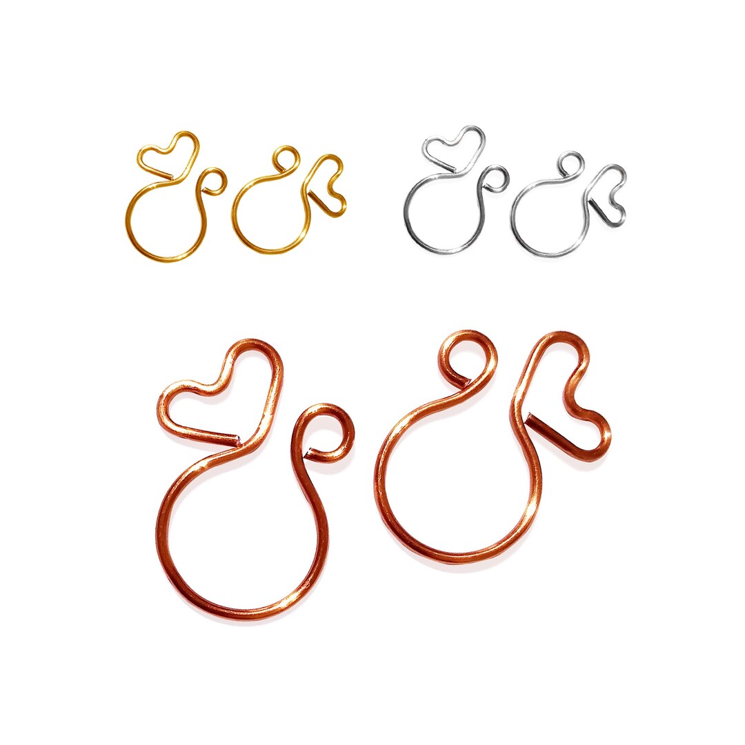 Heart Fake Nipple Ring Fake Nipple Jewelry Clip on Nipple Rings Nipple