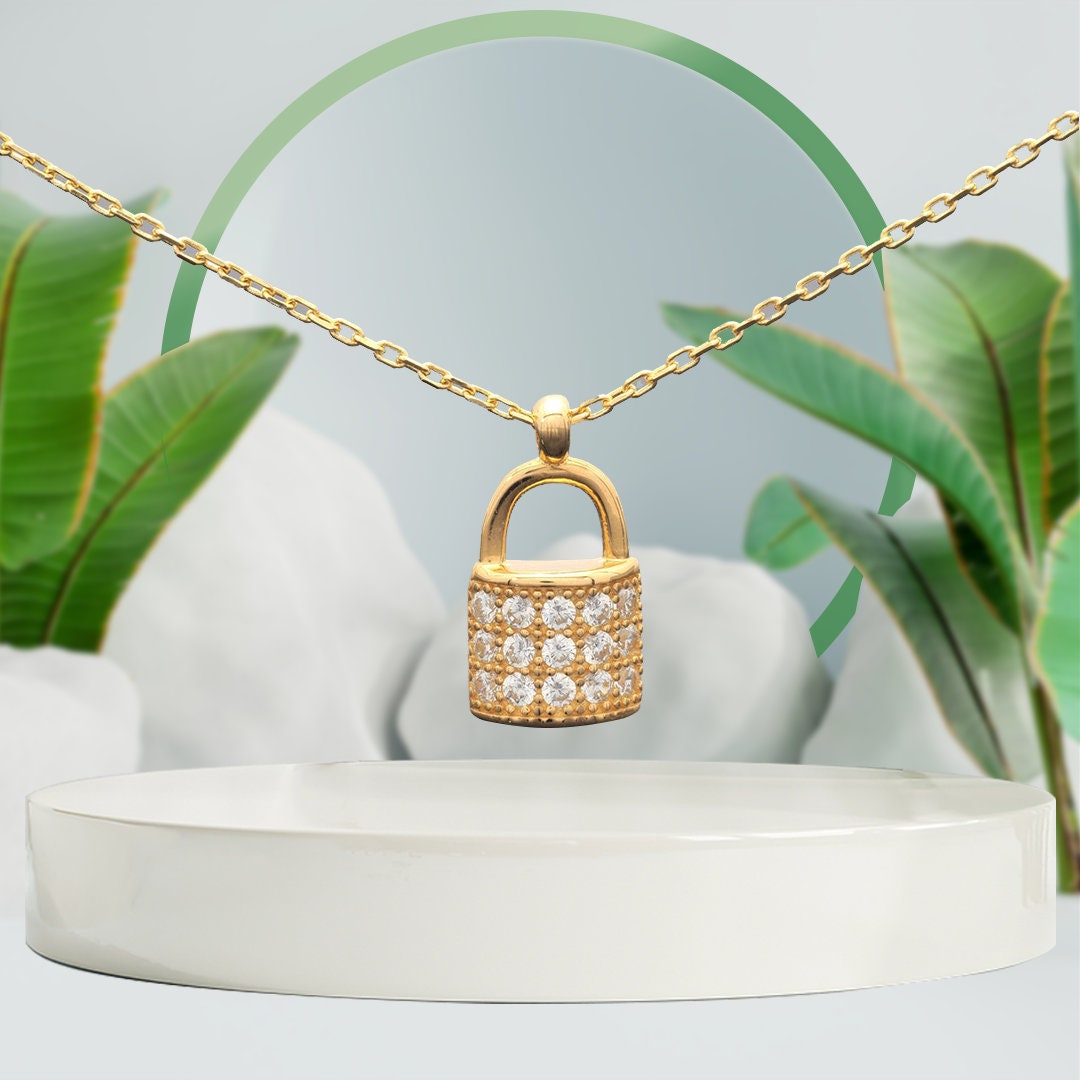 mini lock pendant