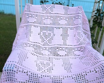 Loving Cat Baby Blanket Crochet Pattern | In Home | In Car | Cover Baby | Cover Car Seat | Cover Furniture