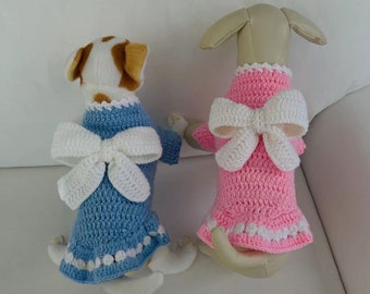 Dog Sweater Crochet Pattern / Crochet Pet Sweater/ Size small & Medium