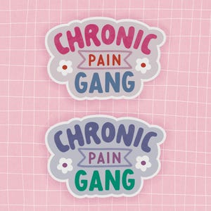 Pegatina de la banda del dolor crónico: enfermedad crónica, dolor crónico, Spoonie, discapacidad invisible