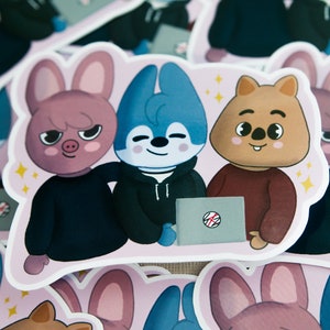 Stray Kids SKZ Skzoo 3RACHA sticker - Bang Chan Han Changbin