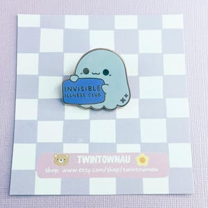 Invisible Illness Club enamel pin - Chronic Illness, spoonie, invisible illness