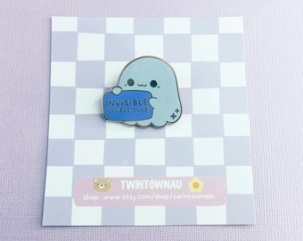 Invisible Illness Club enamel pin - Chronic Illness, spoonie, invisible illness