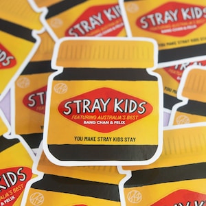 Stray Kids SKZ Vegemite-inspired sticker - Felix and Bang Chan