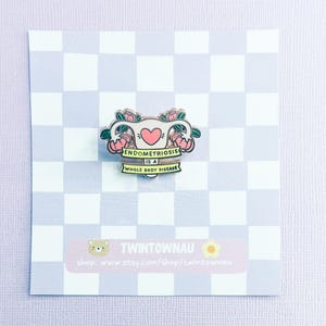Endometriosis is A Whole Body Disease enamel pin - Chronic Illness, spoonie, invisible illness