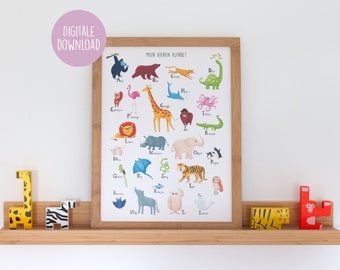 Digital Alphabet Poster A3 & A4 - Dutch - download